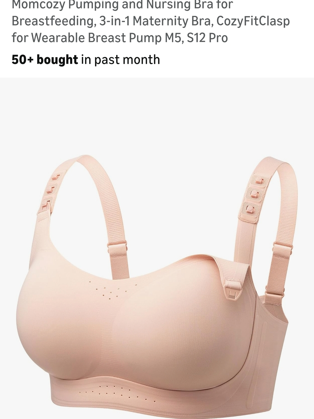 MomCozy 3-in-1 Nursing & Pumping Bra
